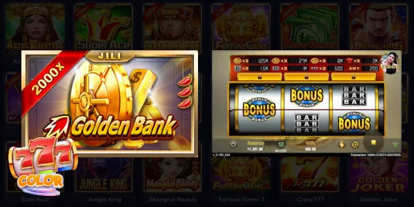 777Color ph Golden Bank from Jili Slot 