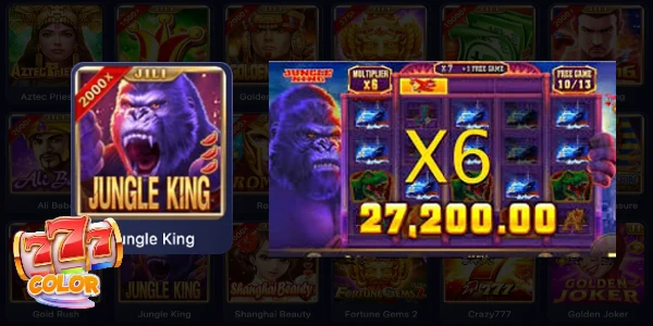 Jili Slot Jungle King at 777Color ph casino